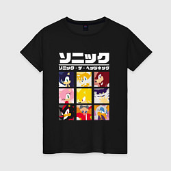 Женская футболка Японский Sonic