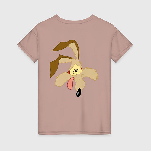 Женская футболка Wile E Coyote / Пыльно-розовый – фото 2