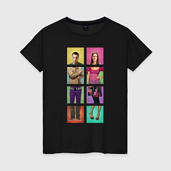 Женская футболка Big Bang Theory collage