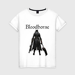 Футболка хлопковая женская Bloodborne, цвет: белый