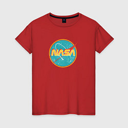 Женская футболка NASA винтажный логотип