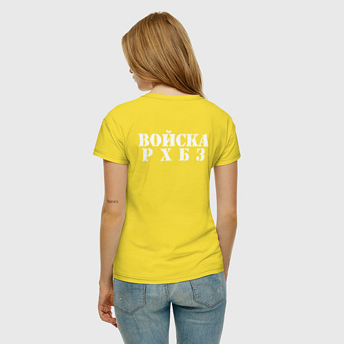 Женская футболка Войска РХБЗ / Желтый – фото 4