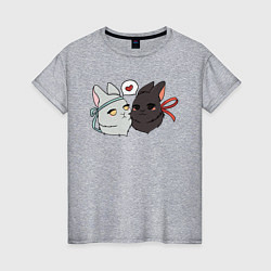 Женская футболка Кролики Вэй и Лань
