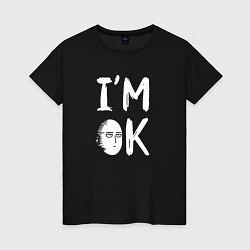 Футболка хлопковая женская IM OK, цвет: черный