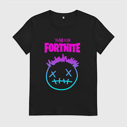 Футболка хлопковая женская TRAVIS SCOTT X FORTNITE, цвет: черный