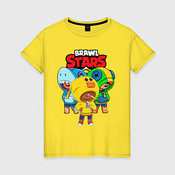 Женская футболка BRAWL STARS LEON SKINS