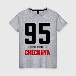 Женская футболка 95 Chechnya