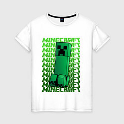 Женская футболка MINERCRAFT CREEPER