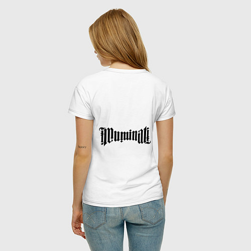 Женская футболка Амбиграмма: Вода / Белый – фото 4