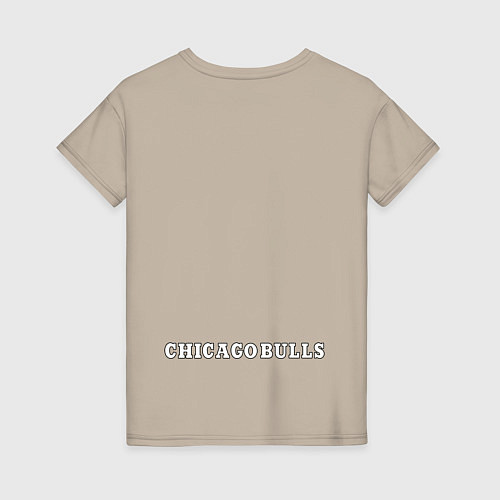 Женская футболка CHICAGO BULLS / Миндальный – фото 2