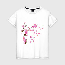 Женская футболка Розовая сакура