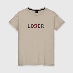 Женская футболка Lover - loser