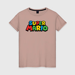 Женская футболка Super mario