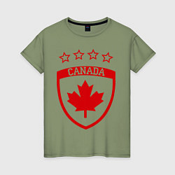 Женская футболка Canada: 4 Stars