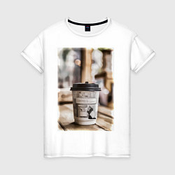 Женская футболка Coffee Pnada
