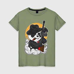 Женская футболка Panda Gangster