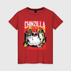 Женская футболка Шинзилла Атакует