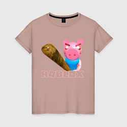 Женская футболка Roblox Piggy