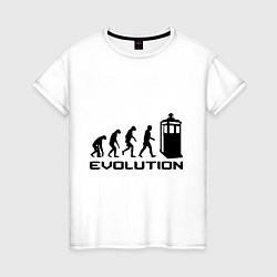 Женская футболка Tardis evolution