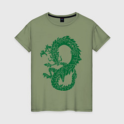 Женская футболка Древний китайский дракон