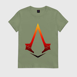 Футболка хлопковая женская Assassins Creed, цвет: авокадо