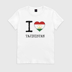 Женская футболка Я люблю Таджикистан