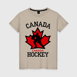 Женская футболка Canada Hockey
