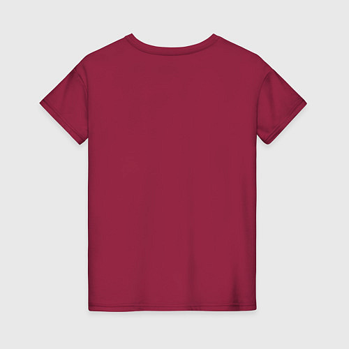 Женская футболка Рваная тельняшка / Маджента – фото 2