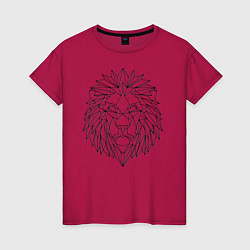 Женская футболка Геометрический Лев