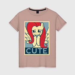 Женская футболка Fluttershy cute