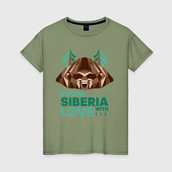 Женская футболка Из Сибири с любовью