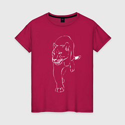 Женская футболка Пантера