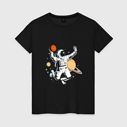 Женская футболка Space bascetball