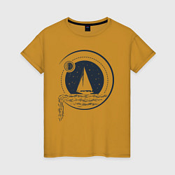 Женская футболка Вокруг света под парусами