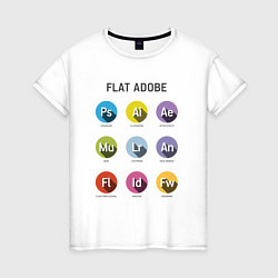 Женская футболка Flat Adobe