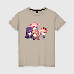 Женская футболка Doki Doki Literature club!