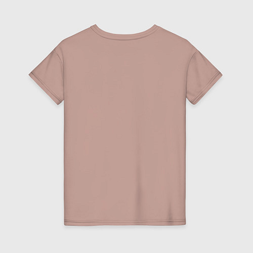 Женская футболка Монстрик показывает язык / Пыльно-розовый – фото 2