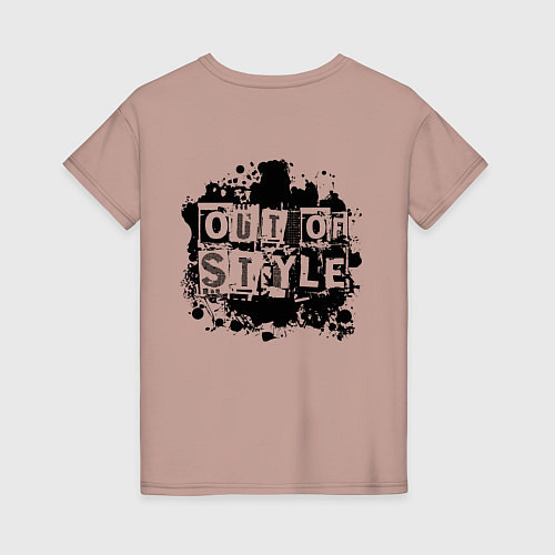 Женская футболка Out of style / Пыльно-розовый – фото 2