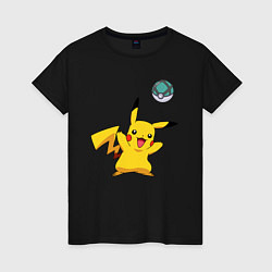 Женская футболка Pokemon pikachu 1