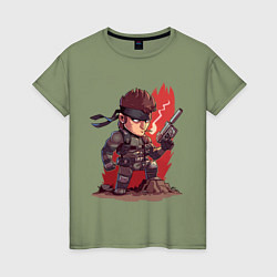 Женская футболка Solid Snake