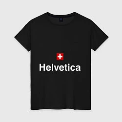 Женская футболка Helvetica Type