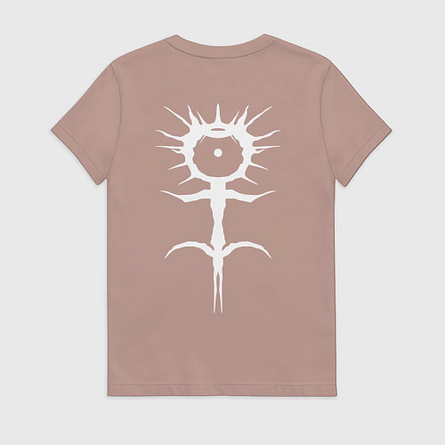 Женская футболка GHOSTEMANE НА СПИНЕ / Пыльно-розовый – фото 2