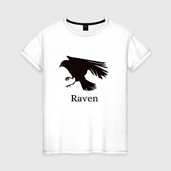 Женская футболка Raven