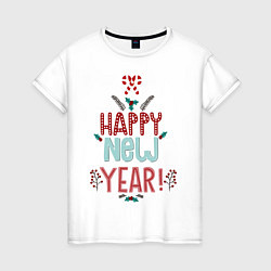 Женская футболка HAPPY NEW YEAR