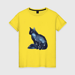 Женская футболка Космический кот