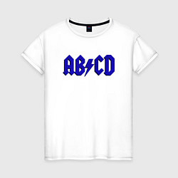 Женская футболка ABCD надпись