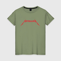 Футболка хлопковая женская And Justice For All Metallica, цвет: авокадо