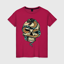 Женская футболка Snake&Skull