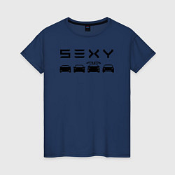 Женская футболка Tesla sexy