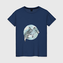 Женская футболка Акула-молот